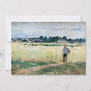 Berthe Morisot - In the Wheatfield at Gennevillier Thank You Card