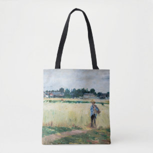 Berthe Morisot - In the Wheatfield at Gennevillier Tote Bag