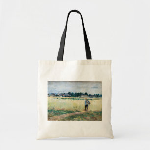 Berthe Morisot - In the Wheatfield at Gennevillier Tote Bag
