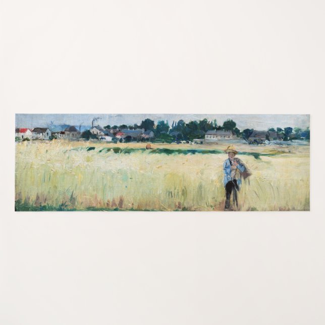Berthe Morisot - In the Wheatfield at Gennevillier Yoga Mat (Front (Horizontal))