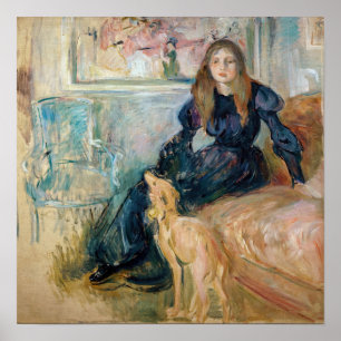 Berthe Morisot - Julie and her Greyhound Laerte Poster