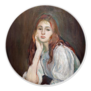 Berthe Morisot - Julie Daydreaming Ceramic Knob