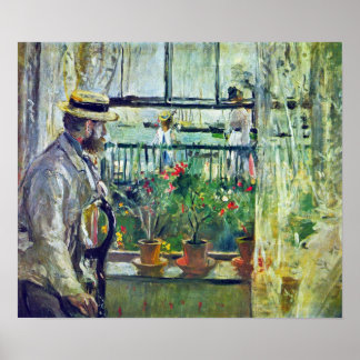 Berthe Morisot - Manet on the Isle of Wight Poster