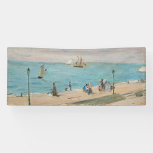 Berthe Morisot - On the Beach, Les Petites-Dalles Banner