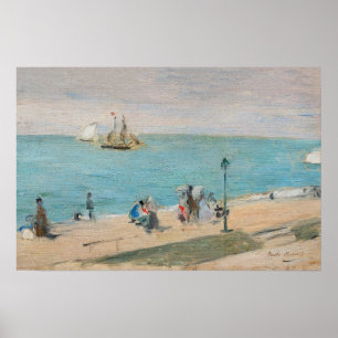 Berthe Morisot - On the Beach, Les Petites-Dalles Poster