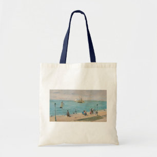 Berthe Morisot - On the Beach, Les Petites-Dalles Tote Bag