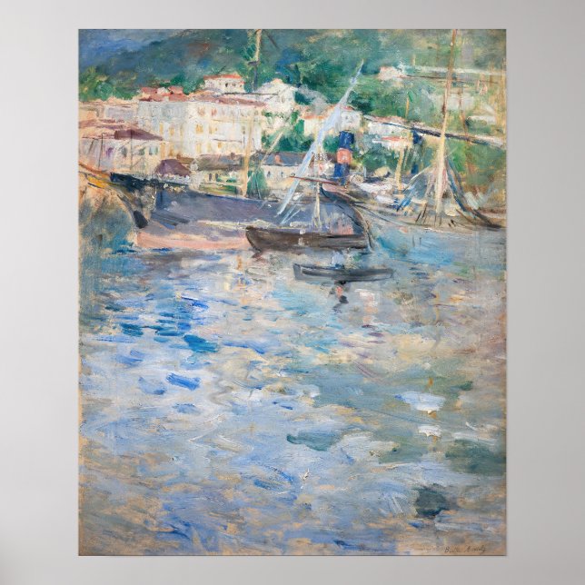 Berthe Morisot - Port of Nice Poster (Front)