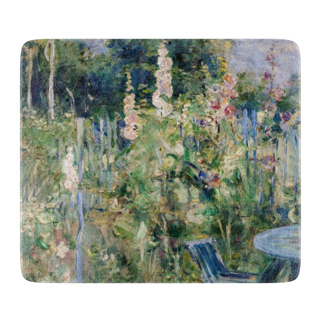 Berthe Morisot - Roses Tremieres Cutting Board (Front)