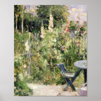 Berthe Morisot - Roses Tremieres Hollyhocks 1884 Poster