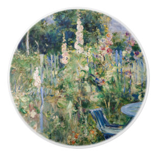 Berthe Morisot - Roses Tremieres / Hollyhocks Ceramic Knob