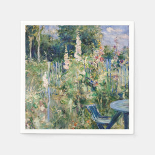 Berthe Morisot - Roses Tremieres / Hollyhocks Napkin