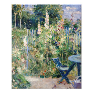 Berthe Morisot - Roses Tremieres / Hollyhocks Photo Print