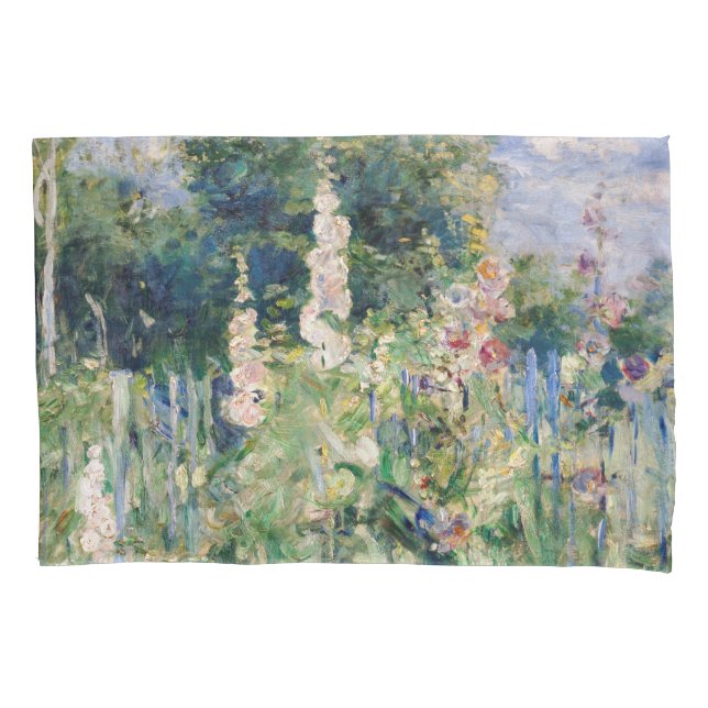 Berthe Morisot - Roses Tremieres Pillowcase (Front)