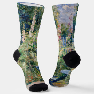Berthe Morisot - Roses Tremieres Socks