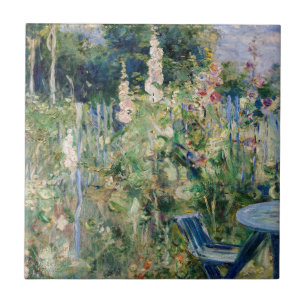 Berthe Morisot - Roses Tremieres Tile