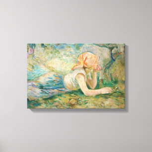 Berthe Morisot - Shepherdess Resting Canvas Print
