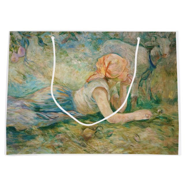 Berthe Morisot - Shepherdess Resting Large Gift Bag (Front)
