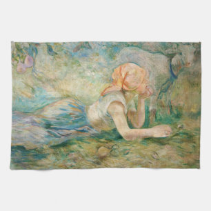Berthe Morisot - Shepherdess Resting Tea Towel