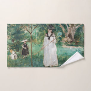 Berthe Morisot - The Butterfly Hunt  Bath Towel Set