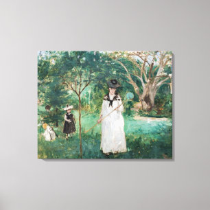 Berthe Morisot - The Butterfly Hunt Canvas Print
