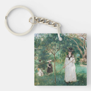 Berthe Morisot - The Butterfly Hunt Key Ring