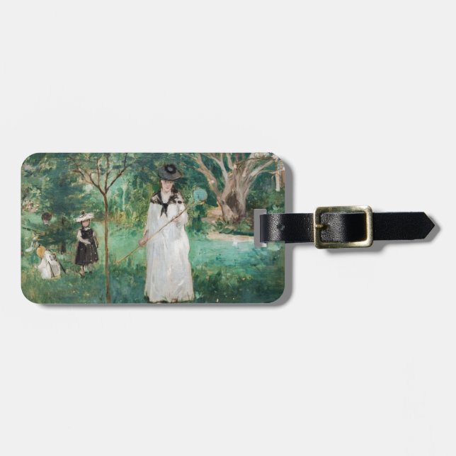 Berthe Morisot - The Butterfly Hunt Luggage Tag (Front Horizontal)