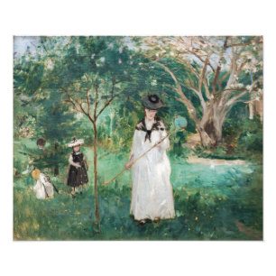 Berthe Morisot - The Butterfly Hunt Photo Print