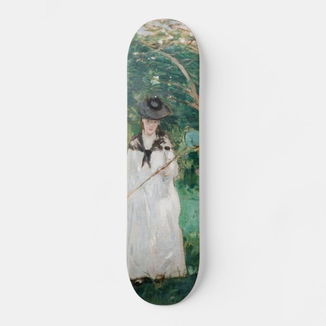 Berthe Morisot - The Butterfly Hunt Skateboard (Front)