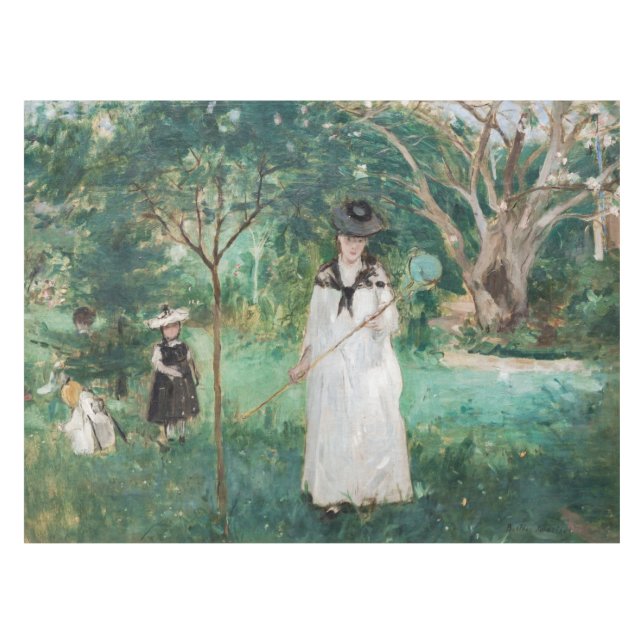 Berthe Morisot - The Butterfly Hunt Tablecloth (Front (Horizontal))