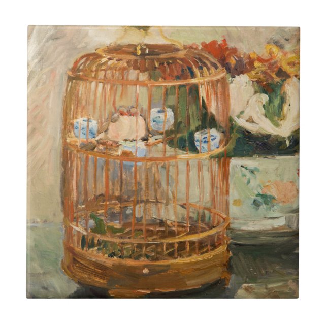 Berthe Morisot - The Cage Tile (Front)
