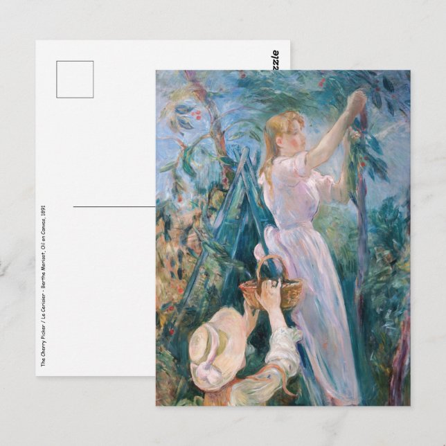 Berthe Morisot - The Cherry Picker Postcard (Front/Back)