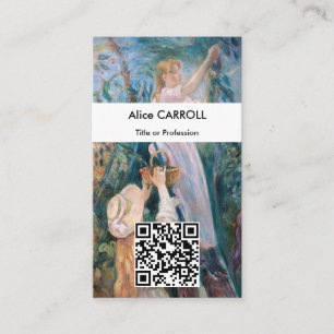 Berthe Morisot - The Cherry Picker - QR Code Business Card