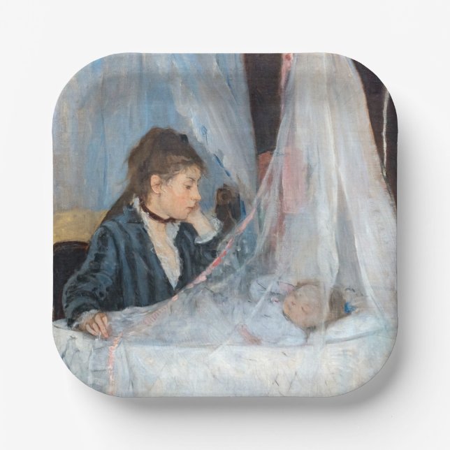 Berthe Morisot - The Cradle Paper Plate (Front)