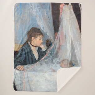 Berthe Morisot - The Cradle Sherpa Blanket