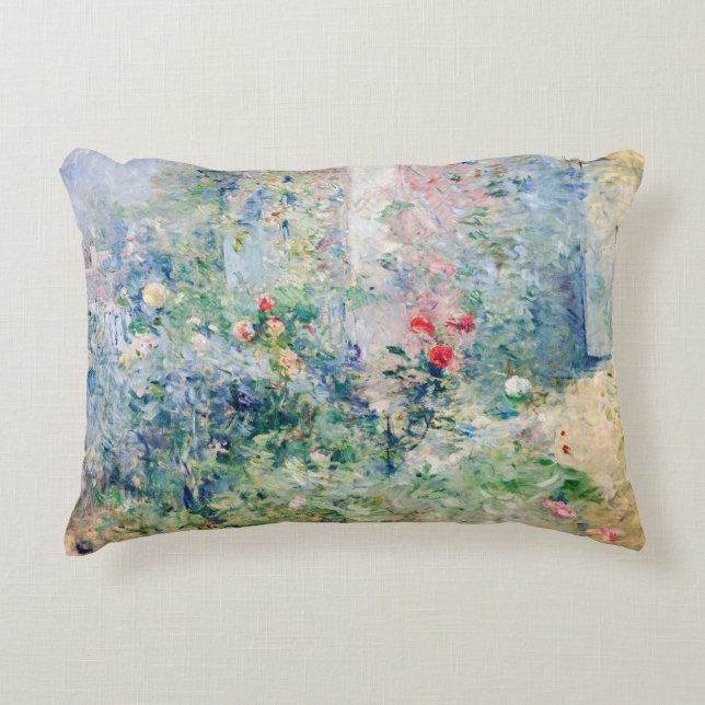 Berthe Morisot - The Garden at Bougival Decorative Cushion (Front)