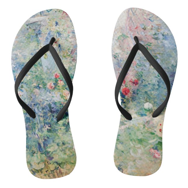 Berthe Morisot - The Garden at Bougival Flip Flops (Footbed)