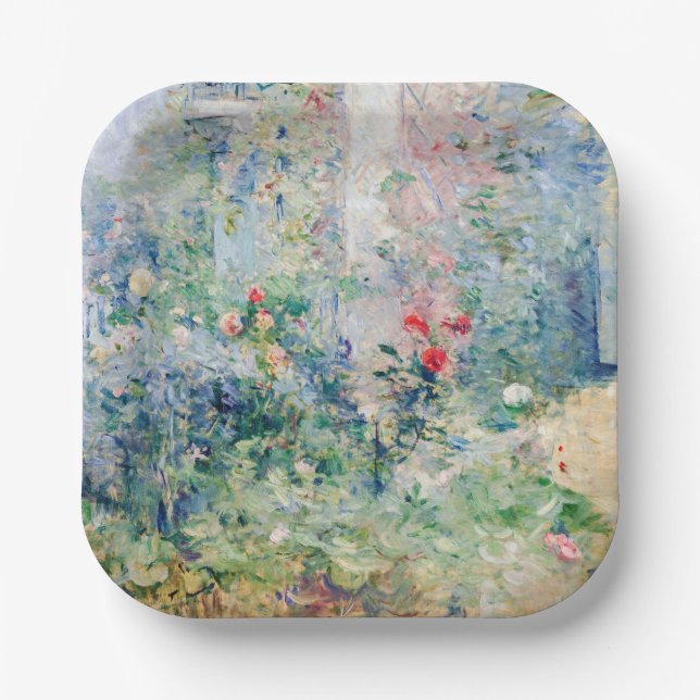 Berthe Morisot - The Garden at Bougival Paper Plate (Front)