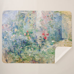 Berthe Morisot - The Garden at Bougival Sherpa Blanket