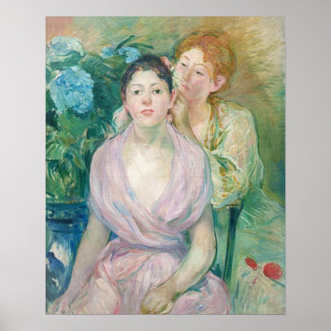 Berthe Morisot - The Horstensia / The Two Sisters Poster (Front)