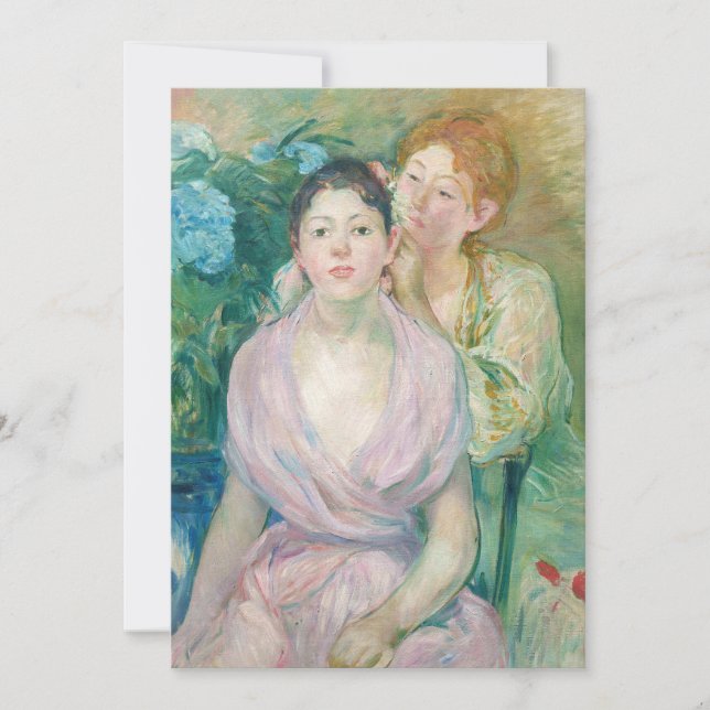 Berthe Morisot - The Horstensia / The Two Sisters Thank You Card (Front)