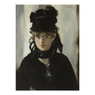Berthe Morisot with a Bouquet of Violets by Manet Photo Print