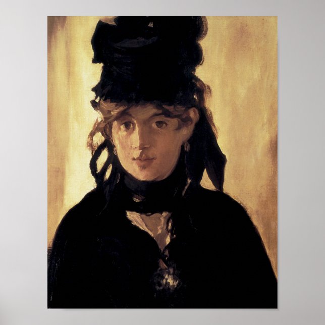 Berthe Morisot with a Bouquet of Violets Poster (Front)