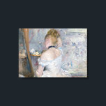 Berthe Morisot - Woman at Her Toilette Canvas Print<br><div class="desc">Woman at Her Toilette / Lady at Her Toilette / Young Woman at the Mirror / Femme à sa toilette - Berthe Morisot,  1880</div>