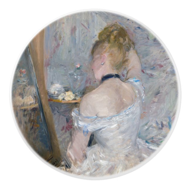 Berthe Morisot - Woman at Her Toilette Ceramic Knob (Front)