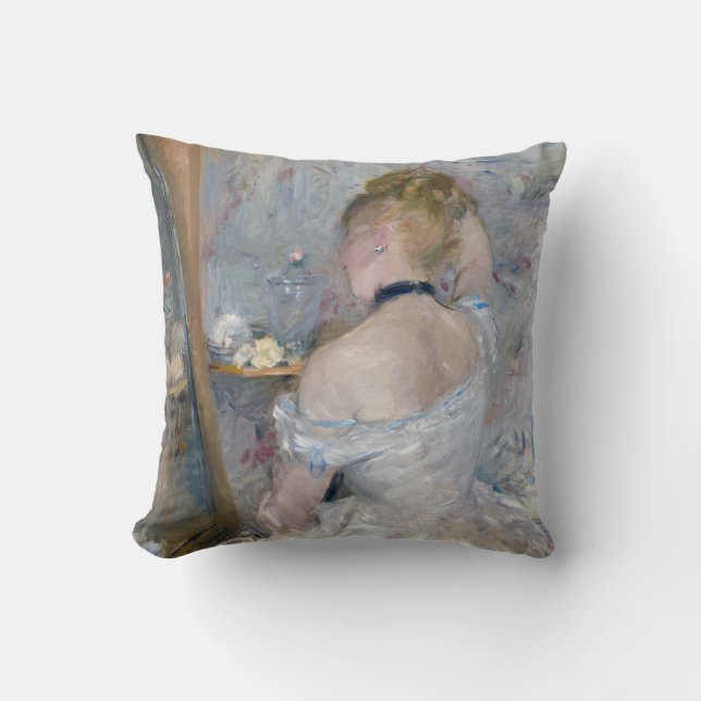 Berthe Morisot - Woman at Her Toilette Cushion (Front)