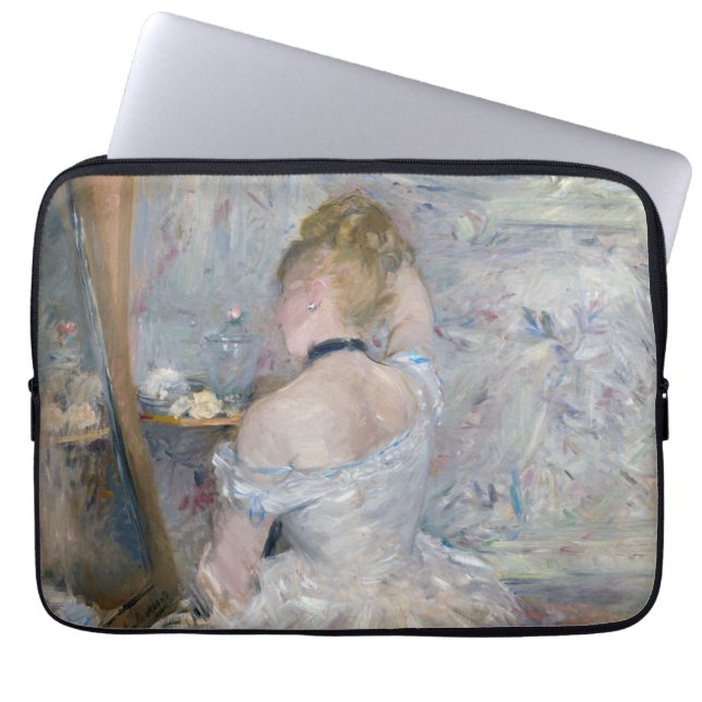 Berthe Morisot - Woman at Her Toilette Laptop Sleeve (Front)