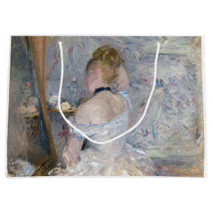 Berthe Morisot - Woman at Her Toilette Large Gift Bag