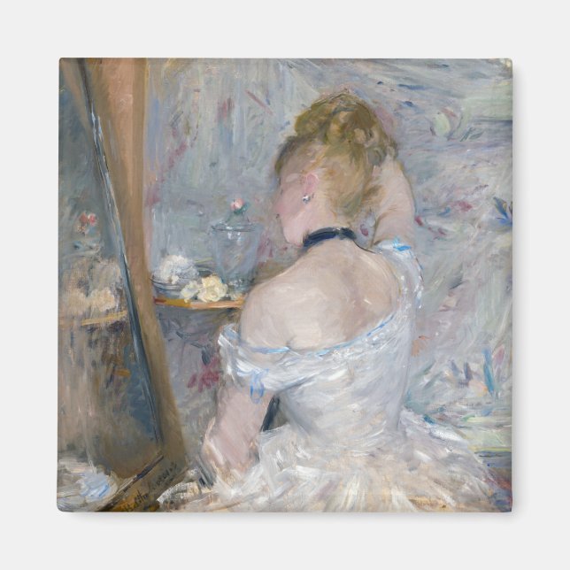 Berthe Morisot - Woman at Her Toilette Magnet (Front)