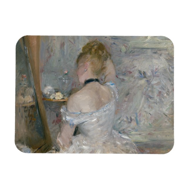 Berthe Morisot - Woman at Her Toilette Magnet (Horizontal)