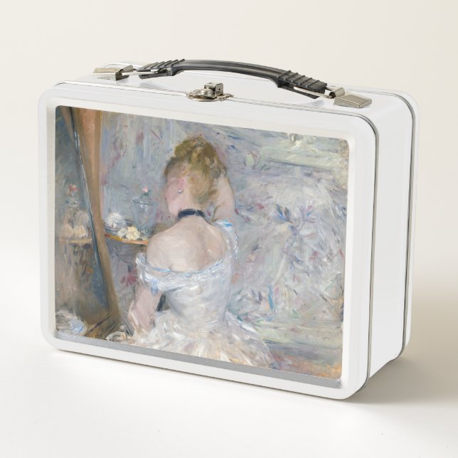 Berthe Morisot - Woman at Her Toilette Metal Lunch Box (Front)